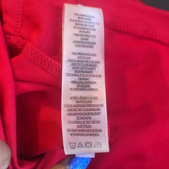 Calvin Klein red,sleeveless,jumper, shorts,V neck,Elastic, tie waist,New - Picture 13 of 14